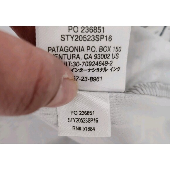 Patagonia Dress XL Gray Floral Morning Glory Jersey Knit Cross Back Shelf Bra - Picture 5 of 9